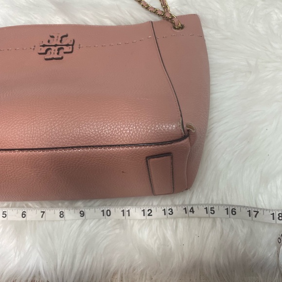 | Tory Burch | McGraw Slouchy Leather Tote - Pink Quartz. - Picture 4 of 8